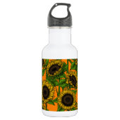 Sonnenblumen Edelstahlflasche (Vorderseite)