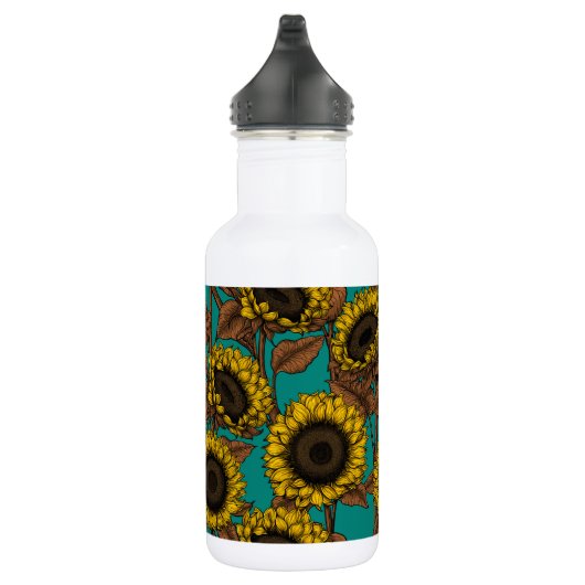 Sonnenblumen Edelstahlflasche (Rechts)