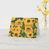 Sonnenblumen Eheschließungskarte Karte (Gelbe Blume)