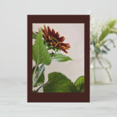 Sonnenblumen einfache Karte für handgeschriebene (Stehend Vorderseite)