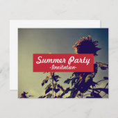 Sonnenblumen Einladung (Vorne/Hinten)