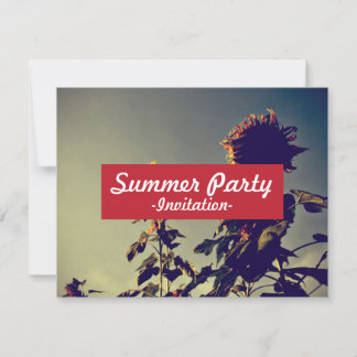 Sonnenblumen Einladung