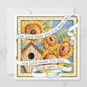 Sonnenblumen - Einladung (Vorderseite)