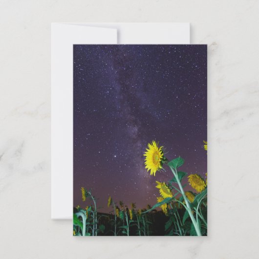 Sonnenblumen Einladung (Vorderseite)