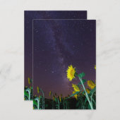 Sonnenblumen Einladung (Vorne/Hinten)
