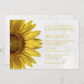 Sonnenblumen Einladungen (Vorne/Hinten)