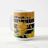 Sonnenblumen Einzigartig und whimsical Kaffeetasse (Vorderseite Links)