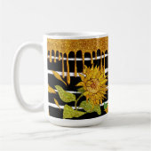 Sonnenblumen Einzigartig und whimsical Kaffeetasse (Links)