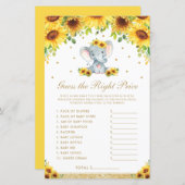 Sonnenblumen Elefant schätzt das richtige Duschspi (Vorne/Hinten)