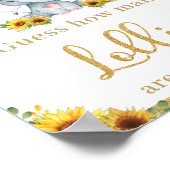 Sonnenblumen Elefant schätzt, wie viele Lollen Spi Poster (Ecke)