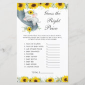 Sonnenblumen Elefantendusche schätzen den richtige (Vorderseite)