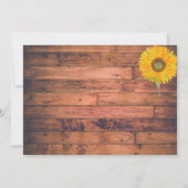 Sonnenblumen Elegantes, modernes, gelbes Foto Save The Date (Rückseite)