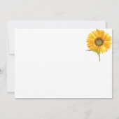 Sonnenblumen Elegantes Modernes Rustikales Foto Save The Date (Rückseite)
