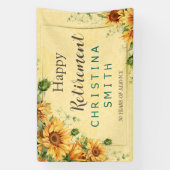 Sonnenblumen Elegantes Party für Wasserfarben Banner (Vertikal)