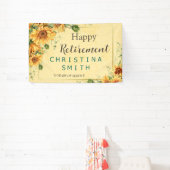 Sonnenblumen Elegantes Party für Wasserfarben Banner (InSitu)