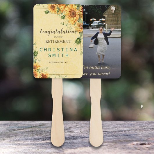 Sonnenblumen Elegantes Party für Wasserfarben Fächer