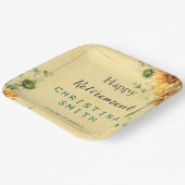 Sonnenblumen Elegantes Party für Wasserfarben Pappteller (Gewinkelt)