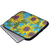 Sonnenblumen Elektronik-Bag Laptopschutzhülle (Vorne Knopf)