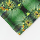 Sonnenblumen Entfalten Abstrakt Fleecedecke (Ecke)