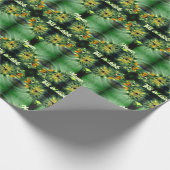 Sonnenblumen Entfalten Abstrakt Personalisiert Geschenkpapier (Ecke)