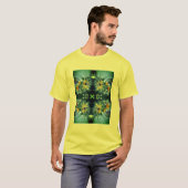 Sonnenblumen Entfalten Abstrakt T-Shirt (Vorne ganz)
