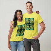 Sonnenblumen Entfalten Abstrakt T-Shirt (Unisex)
