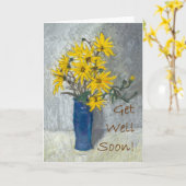 'Sonnenblumen' erhält Well Card Karte (Gelbe Blume)