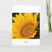 Sonnenblumen erholen sich bald karte (Rückseite)