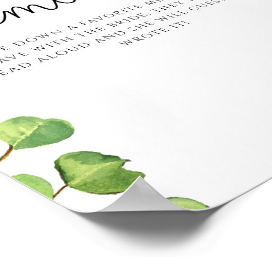 Sonnenblumen-Erinnerungen mit der Braut Poster (Ecke)