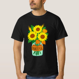 Sonnenblumen Erntedank Shirt | Autumn Floral Bouqu