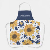 Sonnenblumen Erwachsenes Personalisiertes Kochen Schürze (Vorderseite)