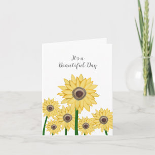 Sonnenblumen Es ist eine Schöne Tag Karte