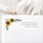Sonnenblumen-Eukalyptus-Blumen-Hochzeit-Rücksendea (Insitu)