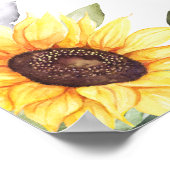 Sonnenblumen Eukalyptus Brautparty Foto Frame Poster (Ecke)