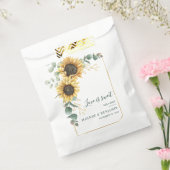 Sonnenblumen-Eukalyptus-Hochzeit mit Blumen Geschenktütchen (Versiegelt)