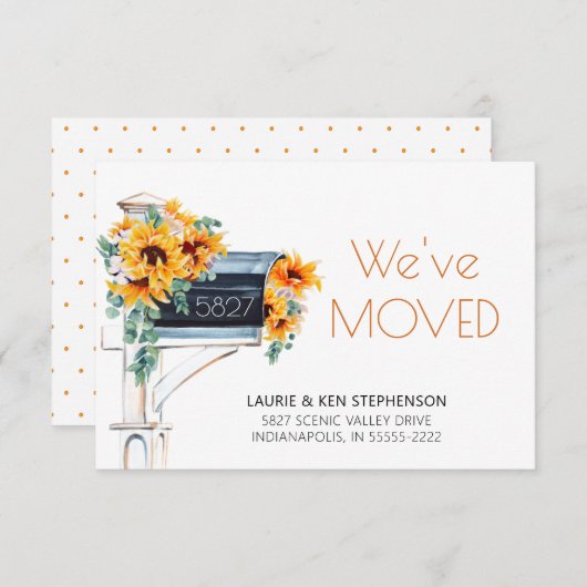 Sonnenblumen Eukalyptus Mailbox Wasserfarbe Wir ve (Vorne/Hinten)