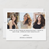 Sonnenblumen Eukalyptus Rustikal 4 FOTO Abschluss Dankeskarte (Rückseite)