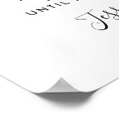 Sonnenblumen Eukalyptus Unplugged Wedding Zeremony Poster (Ecke)