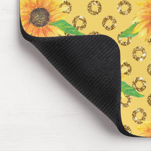Sonnenblumen-Express Mousepad (Ecke)