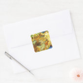 Sonnenblumen F. 375 ~ Van Gogh Quadratischer Aufkleber (Umschlag)