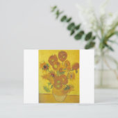 Sonnenblumen F. 458 ~ Van Gogh Postkarte (Stehend Vorderseite)