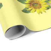 Sonnenblumen Fairy Matte Wrapping Papier Geschenkpapier (Rolleneckpunkt)