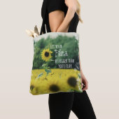 Sonnenblumen Faith Bigger als Angst Tasche (Von Nahem)