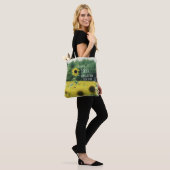 Sonnenblumen Faith Bigger als Angst Tasche (Am Model)