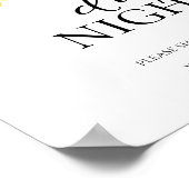 Sonnenblumen Fall Brautparty Datum Nacht Jar Zeich Poster (Ecke)