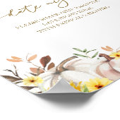 Sonnenblumen Fall Brautparty Datum Nacht Jar Zeich Poster (Ecke)