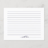 Sonnenblumen Fall Brautparty Datum Nachtkarten (Rückseite)