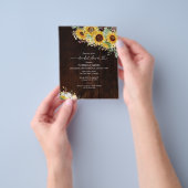 Sonnenblumen Fall Budget Bridal Dusche Einladungen Flyer (Gruppe)