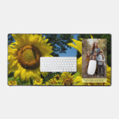 Sonnenblumen Familienarbeit Foto Personalisierte T Schreibtischunterlage (Tastatur & Maus)