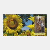 Sonnenblumen Familienarbeit Foto Personalisierte T Schreibtischunterlage (Vorderseite)